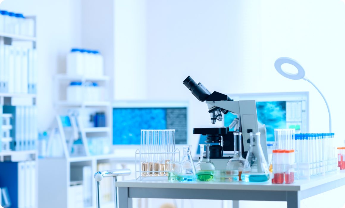 特殊ガスを用いた実験設備の様子